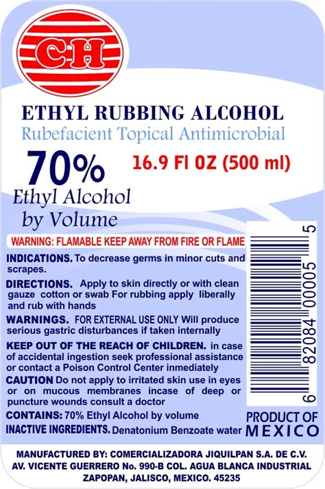 Ethyl Rubbing Alcohol Details From The Fda Via