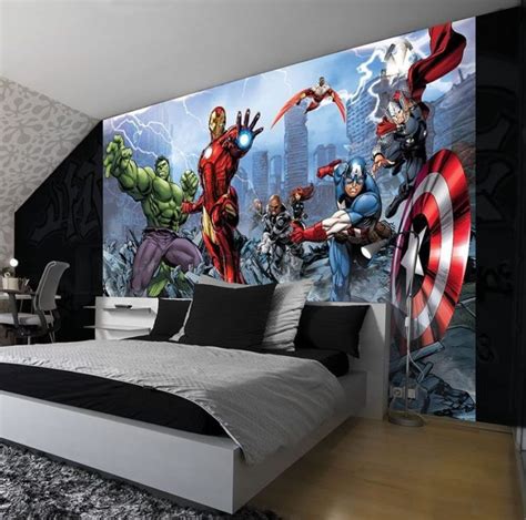 Check out our marvel bedroom selection for the very best in unique or custom, handmade pieces from our wall décor shops. Marvel Superhero Bedroom ideas - CondoInteriorDesign.com