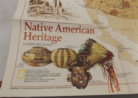 National Geographic October 1968 Map Poster Archeological Map Of Middle