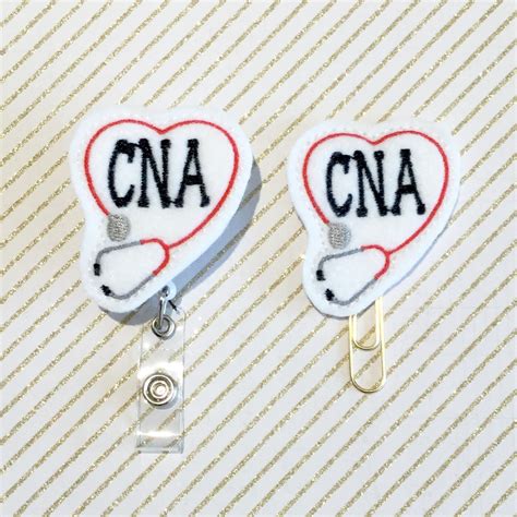 Certified Nurses Assistant Cna Badge Reel Planner Clip Id Etsy
