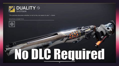 How To Get The Exotic Shotgun Duality And Exotic Catalyst Destiny 2