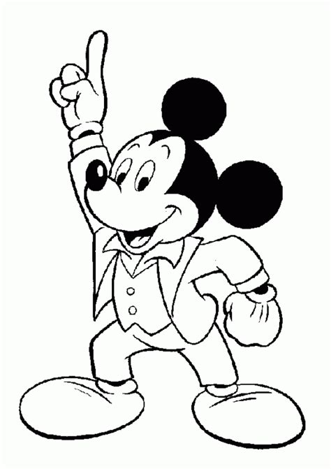 Get This Free Mickey Mouse Coloring Page To Print 92377