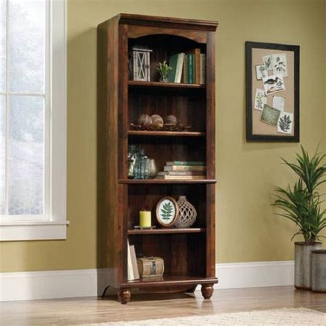 Cottage Style Harbor View Library Bookcase With 3 Adjustable Shelves