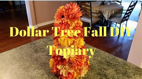Today's video is a dollar tree diy fall decor 2020. Dollar Tree DIY Fall Topiary