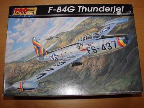 Revell Monogram Pro Modeler 148 F 84g Usaf Thunderjet Airplane Model Kit