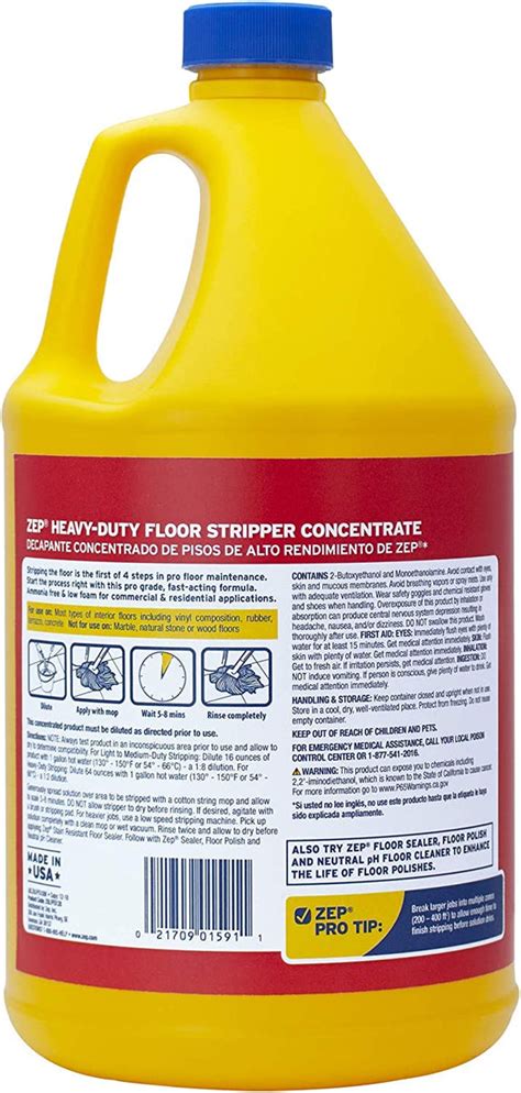 Heavy Duty Floor Stripper Concentrate Zep Inc