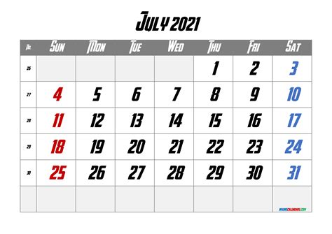 Free Printable Calendar July 2021 To June 2022 Printable Templates Free