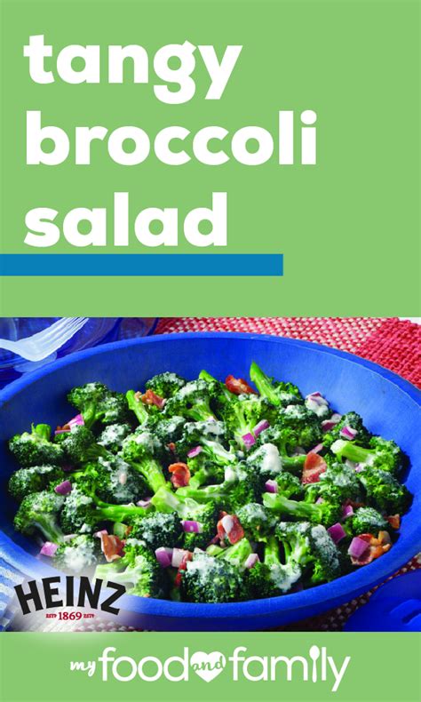 Tangy Broccoli Salad Recipe Broccoli Salad Vegetable Recipes