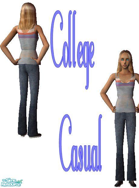 the sims resource college casual