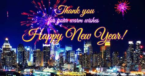 Your Warm New Year Wish Free Thank You Ecards Greeting Cards 123