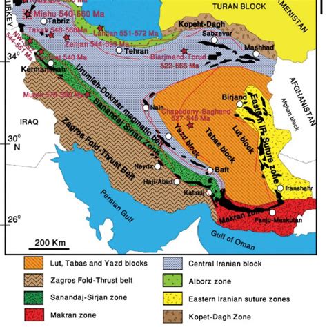 Simplified Geological Map Of The Mishu Area Northwest Iran Modified