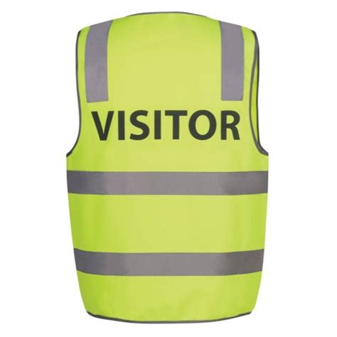 Jbs Wear Hi Vis Day Night Safety Vest Visitor Work In It