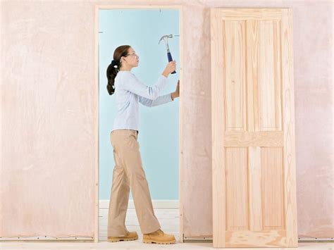 How To Hang A Door In An Existing Jamb Doors Interior Doors Diy Door