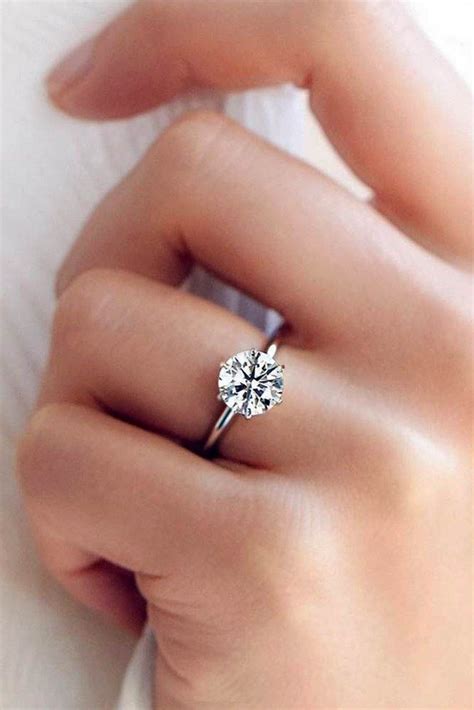 39 timeless classic and simple engagement rings popular engagement rings round diamond