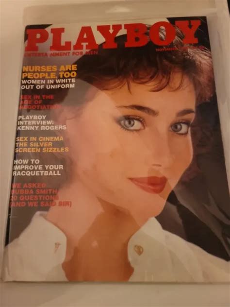 PLAYBOY MAGAZINE NOVEMBER 1983 Playmate Veronica Gamba Nurses Nude