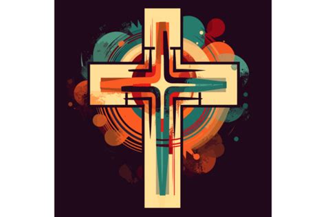 Svg Abstract Religious Cross Vector Illu Graphic By Evoke City