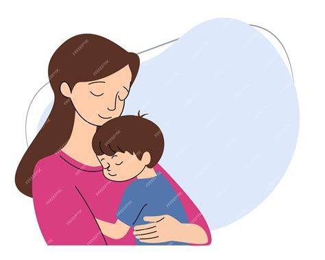 Madre Con Niño Concepto De Amor De Madre Relación Entre Madre E Hijo