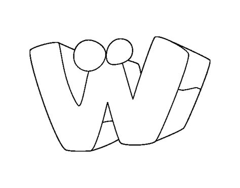Letter W Coloring Coloring Pages