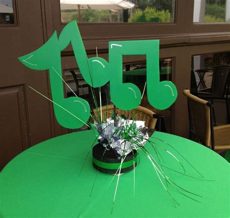 Music Notes Party Ideas Music Note Center Piece By The Party Girl
