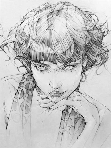 藤保 Toh Yasu Pencil Drawing Portrait Toh Yasu藤保 137