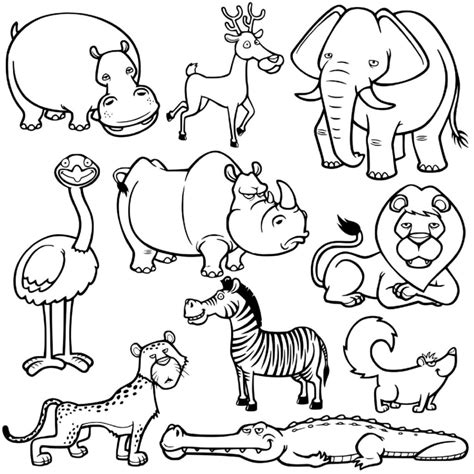 Dibujos De Animales Salvajes Para Colorear Reverasite