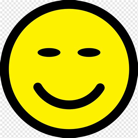 Smiley Emoticon Happy Wajah Ikon Baik Tanda Simbol Karakter