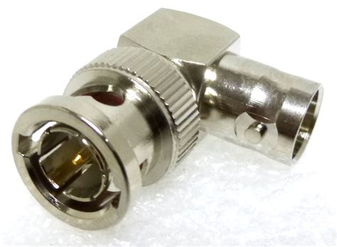 RFB 1732 RF Industries Right Angle BNC Male To Female In Series Adapter