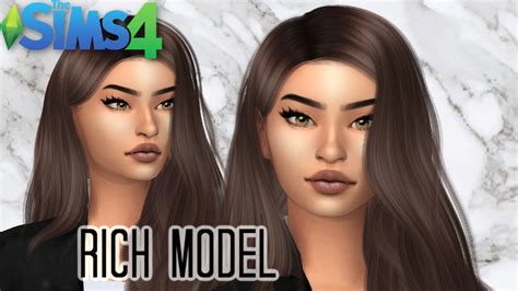 Sims 4 Cas Rich Model Cc Folder And Sim Download Youtube