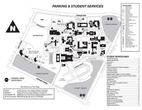 Bakersfield College Campus Map