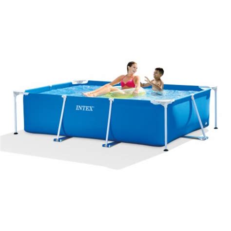 Intex 86 X 23 Rectangular Frame Above Ground Outdoor Splash Swimming