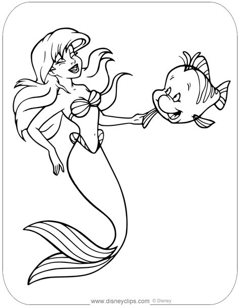 The Little Mermaid Coloring Pages 2