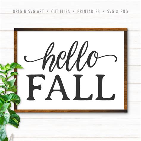 Hello Fall SVG - Origin SVG Art