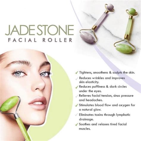 Jade Roller Face Roller Dupe Herbivore Alat Pemijat Wajah Bisa Bb Glow