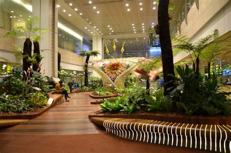 Enchanted Garden At Changi International Airport Singapore Editorial