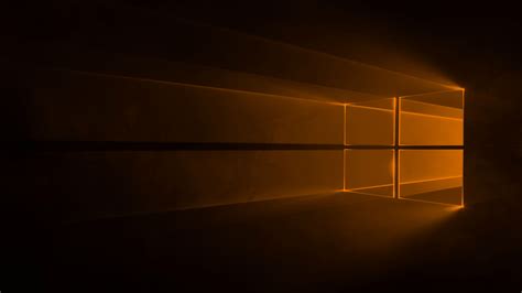 Windows 10 Orange Background Windows 10 With High Resolution For