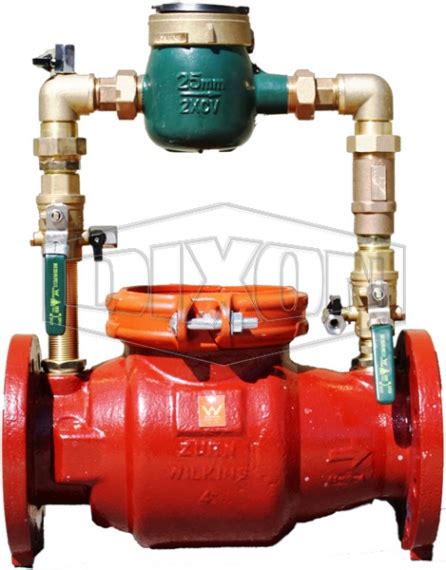 Single Detector Check Valve With Metered By Pass Dixon