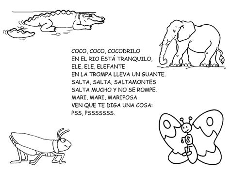 Poesia Animales Rincón De Infantil