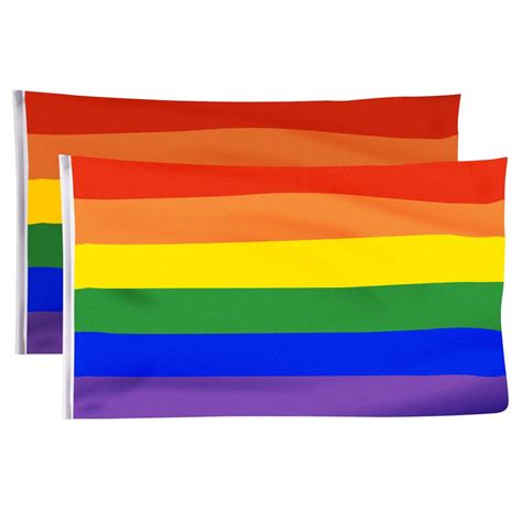 Rainbow Flag Lgbt 3x5ft Rainbow Flag Polyester Flag Gay Pride Lesbian Peace Farhan