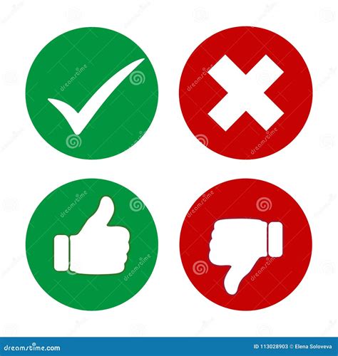 Thumbs Up And Thumbs Down Icons Royalty Free Stock Photography