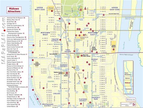 New York City Manhattan Printable Tourist Map Sygic Travel