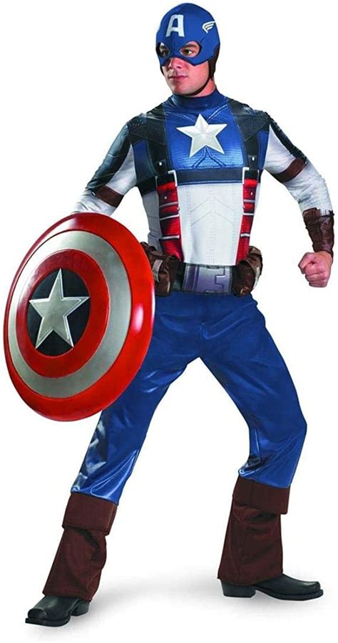 Disguise Marvel Unisex Adult Deluxe Captain America Movie