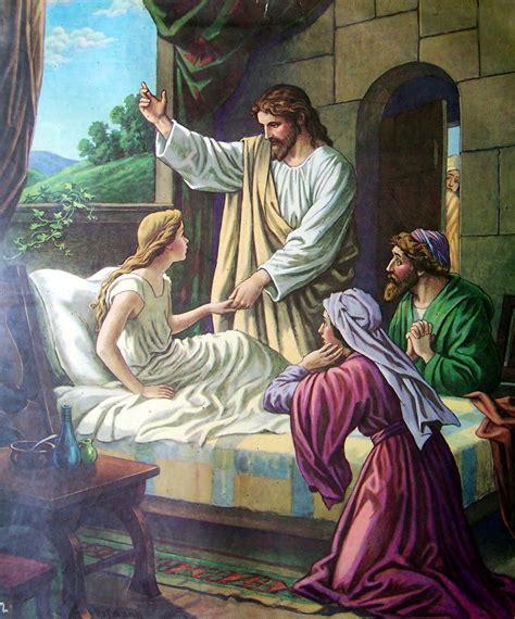 Jesus By Paulachan 47 Jesus Healing The Daughter Of Jairus