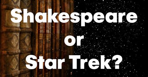 This characters page is for the species that populate the star trek 'verse. Are these the names of Star Trek or Shakespeare characters?
