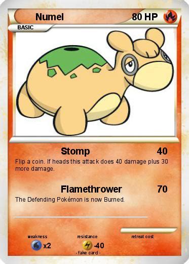 Pokémon Numel 13 13 Stomp My Pokemon Card