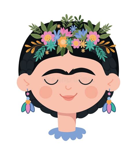 Frida Kahlo Icon Stock Vector Illustration Of National 236617427