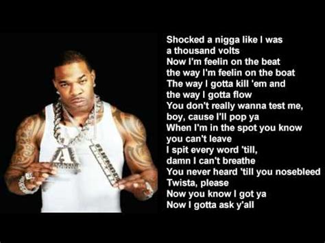 This song literally made him the rap god as the lyrics contain the most number of words for a song i.e. Busta Rhymes - Can You Keep Up (Feat. Twista) - tekst i ...