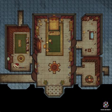 Royal Bedroom Public X Dr Mapzo Royal Bedroom Dungeons And Dragons Tabletop Rpg Maps