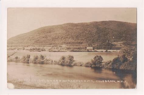 O 915 New Hampshire Real Photo Postcard Colebrook Conn River