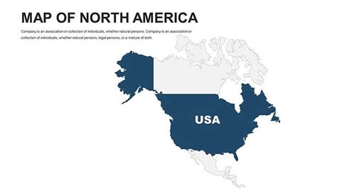 Editable North America Powerpoint Maps Download Template