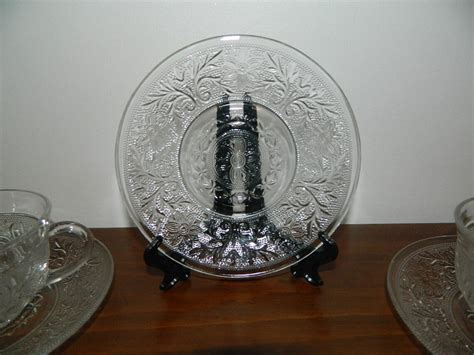 Depression Glass Vintage Anchor Hocking Clear Sandwich Pattern Etsy